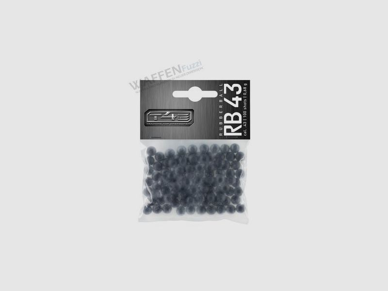 T4E RB 43 balas de goma 100 disparos calibre .43