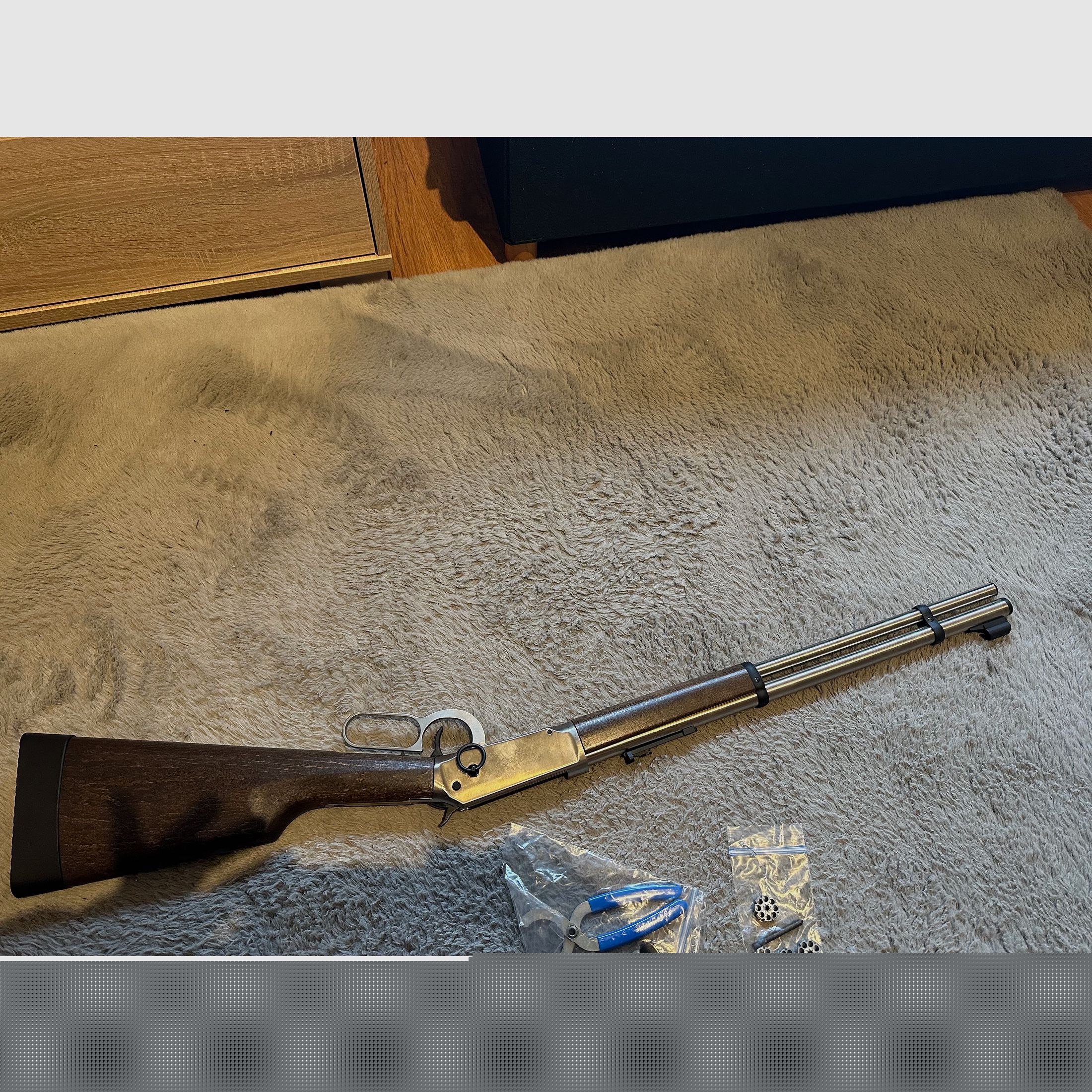 Fusil à air comprimé Walther à levier CO2 4,5 mm Diabolos finition acier - max. 7,5 Joules [UNIQUEMENT ENLEVEMENT !!!]