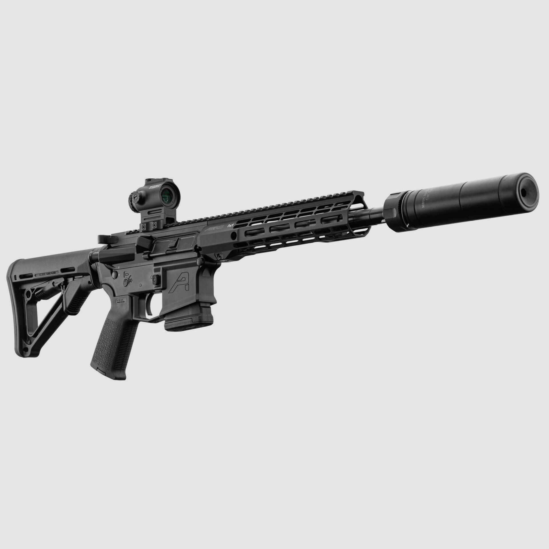 Pack AR15 Aero Precision M4E1 – Rotpunktvisier MS40 – Schalldämpfer SAI, Bild 5 von 7