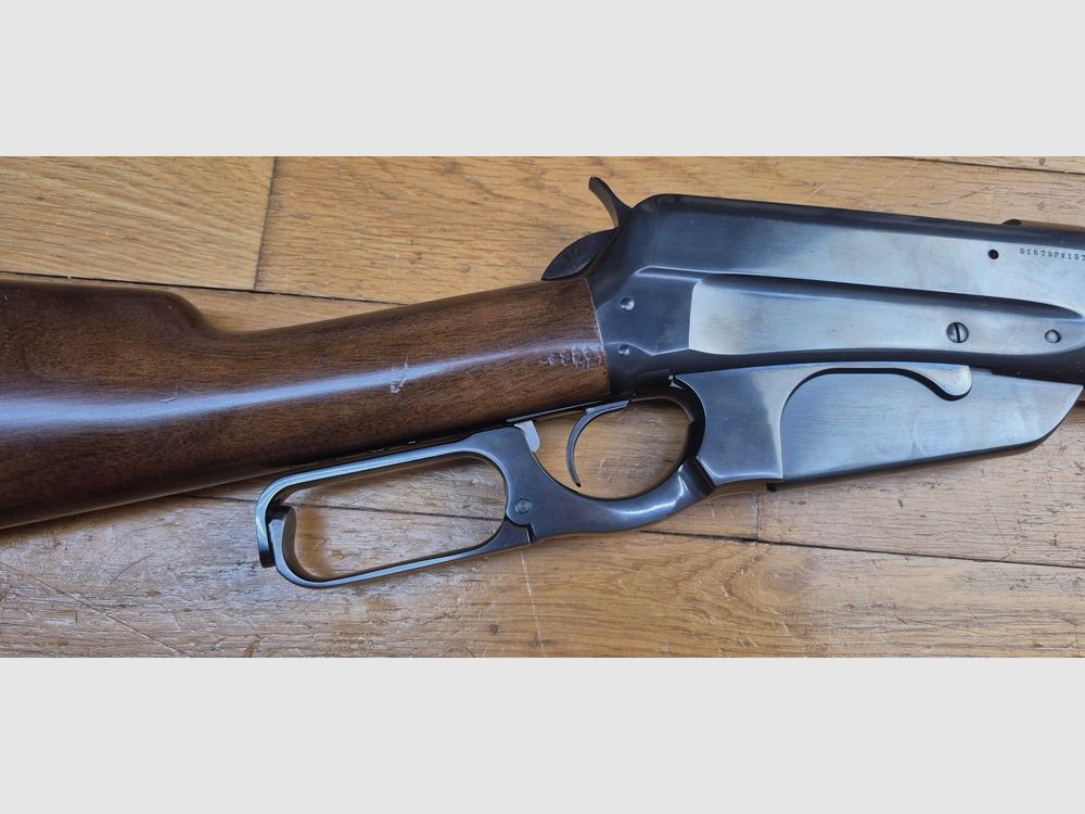 Wspaniała Winchester 1895 – Potężna kal. 30.06 – Doskonałe wykonanie przez Miroku w Japonii dla Browning – Bardzo piękne drewno, co najmniej klasa V – Wspaniała lufa i perfekcyjna mechanika – Broń w bardzo dobrym stanie – TBE+!, zdjęcie 29 z 40