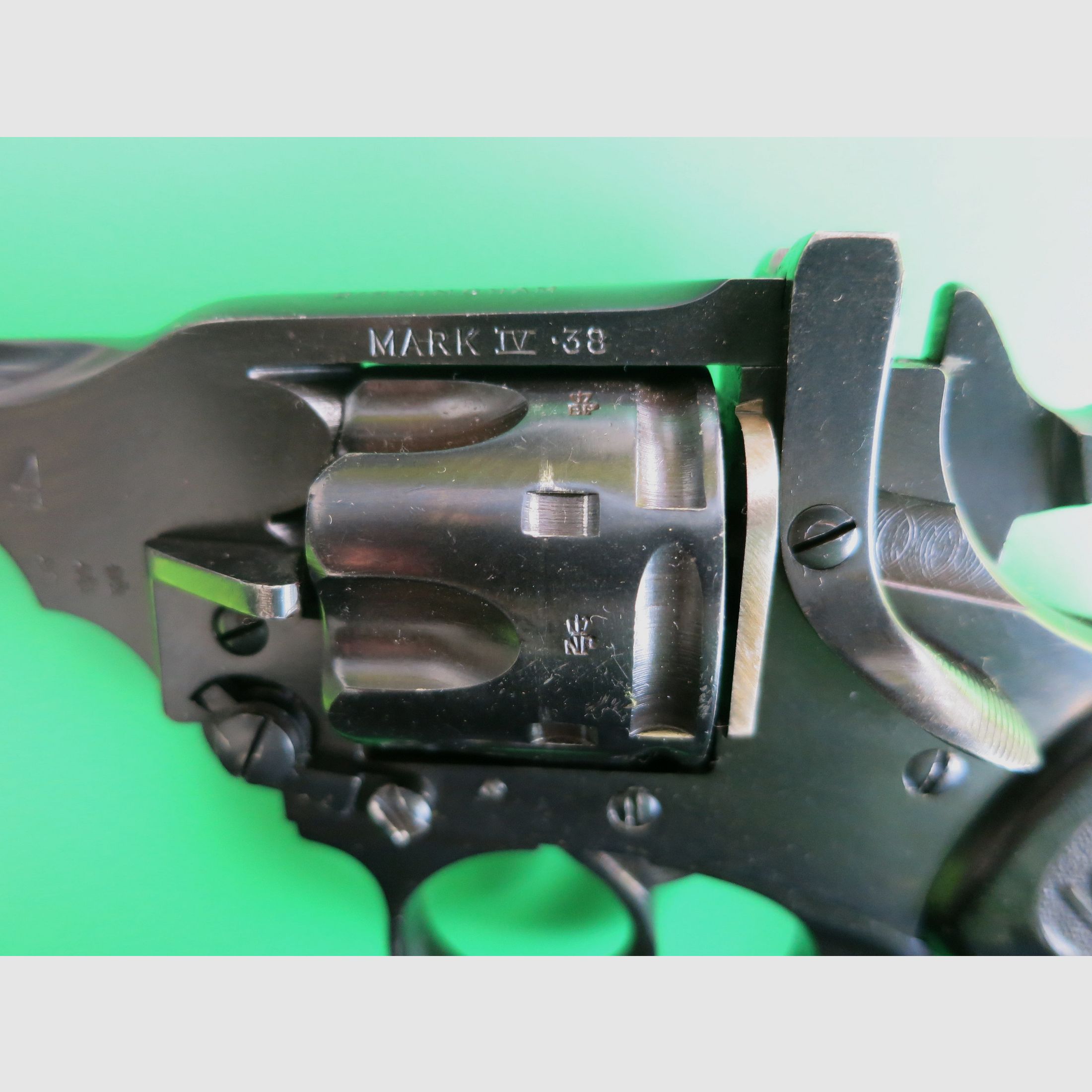 Kipplauf-Revolver  Webley & Scott  Mk IV, Birmingham, Kal. .38, British South Africa Police (BSAP)   #68, Bild 6 von 16