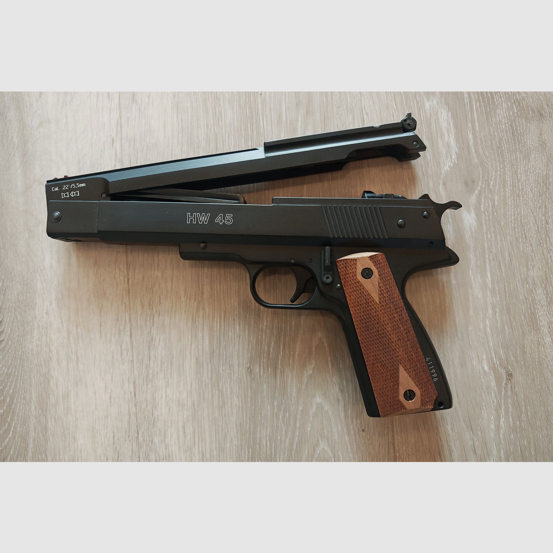 Weihrauch HW 45 pistolet à air comprimé 5,5 mm Diabolo comme neuf