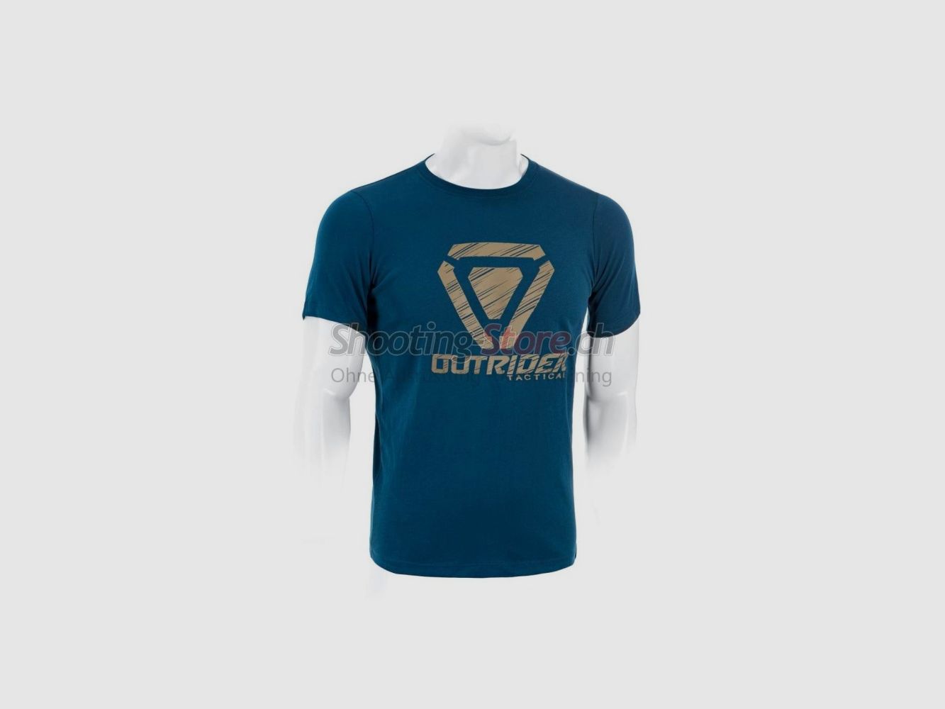 Outrider OT Scratched Logo Tee Blauw XL