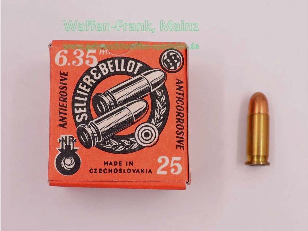 Sellier & Bellot CZ Pistol Ammunition 6.35mm Browning/.25ACP
