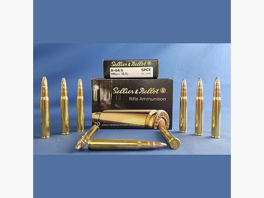 Sellier & Bellot 8×64 S Teilmantel SPCE 12,7g/196grs.