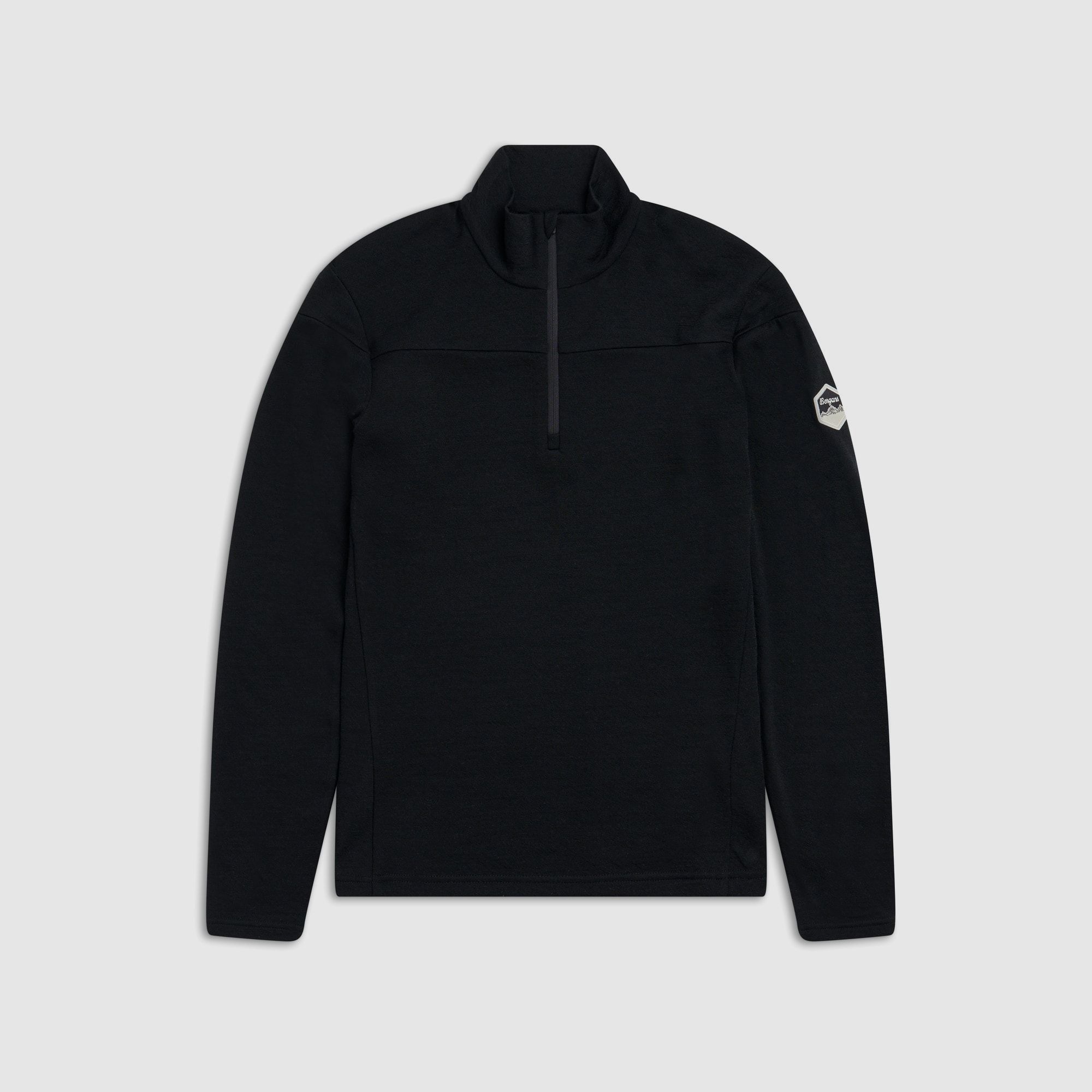 Bergans Inner:Dual Merino Half-Zip Thermoshirt Donna Nero S