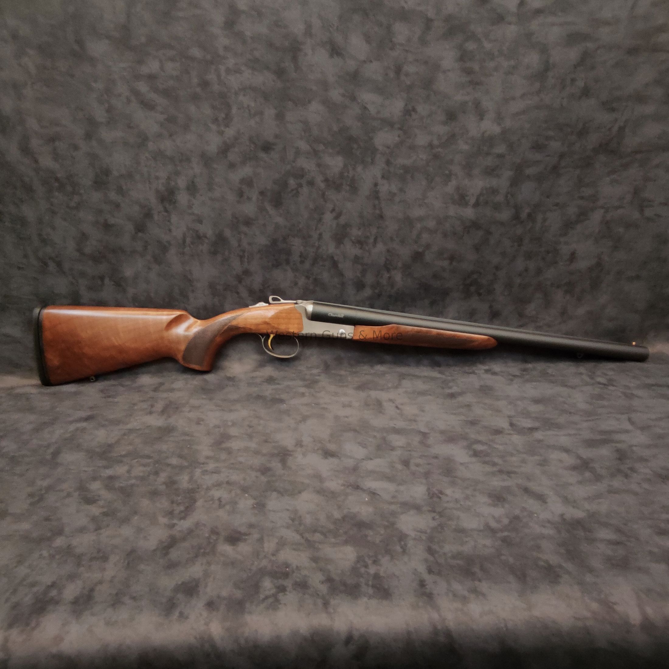 AKKAR Dwulufowa strzelba AKKAR Churchill 512 srebrna kal. 12/76 "Coachgun"