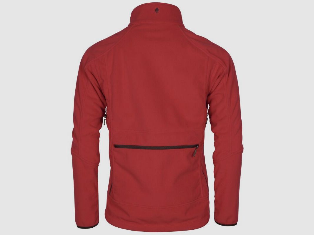 Pinewood Herren Wendbare Fleecejacke Furudal H.Brown/Red