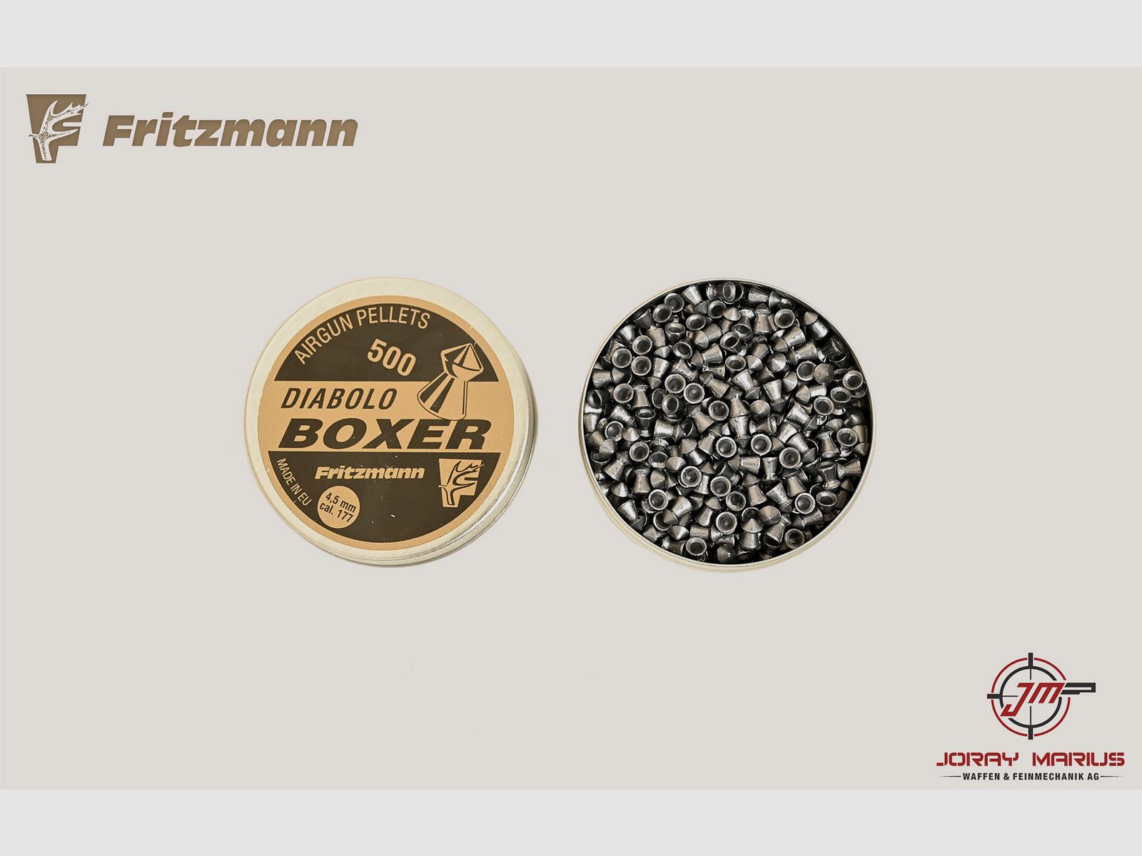 Fritzmann Diabolo Boxer 4,5mm / .177 – 500 Stk.