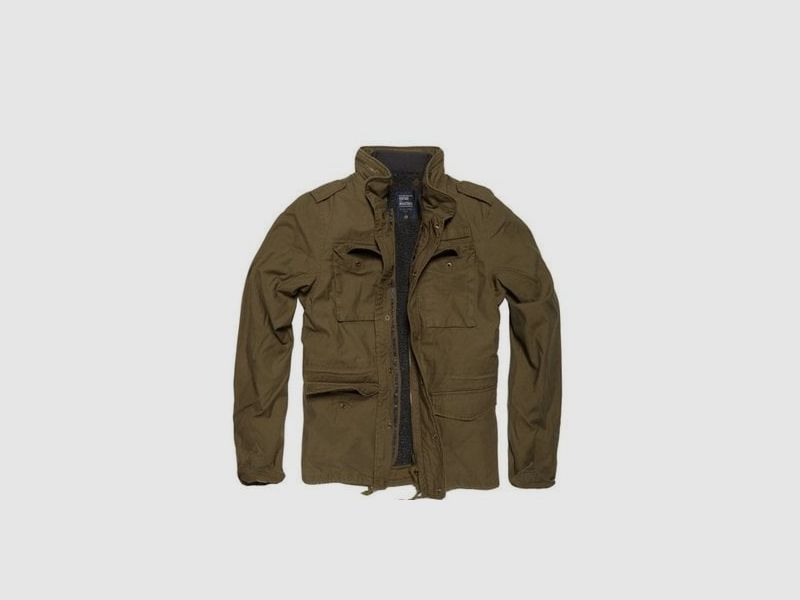 Vintage Industries Ground Parka Olive, afbeelding 1 van 3