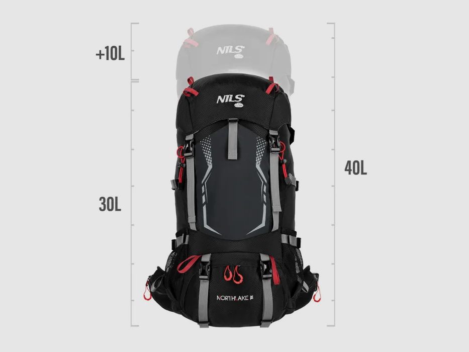 NC1993 Backpack Northlake 30L+10L in Black
