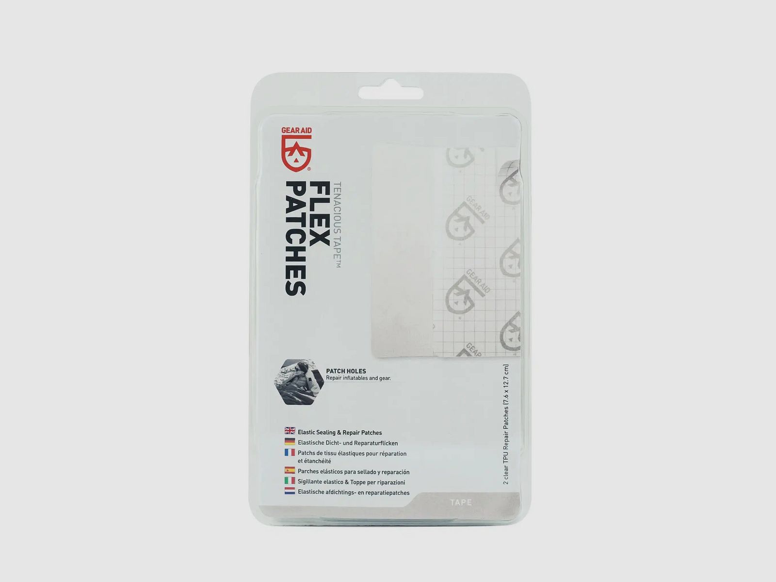 Gear Aid Tenacious Tape Flex Patches helder TPU 2 stuks