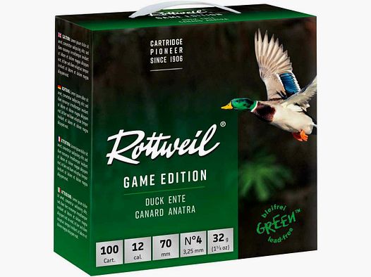 Rottweil Game Edition Pato 32g - 3,25mm - 100Pzs