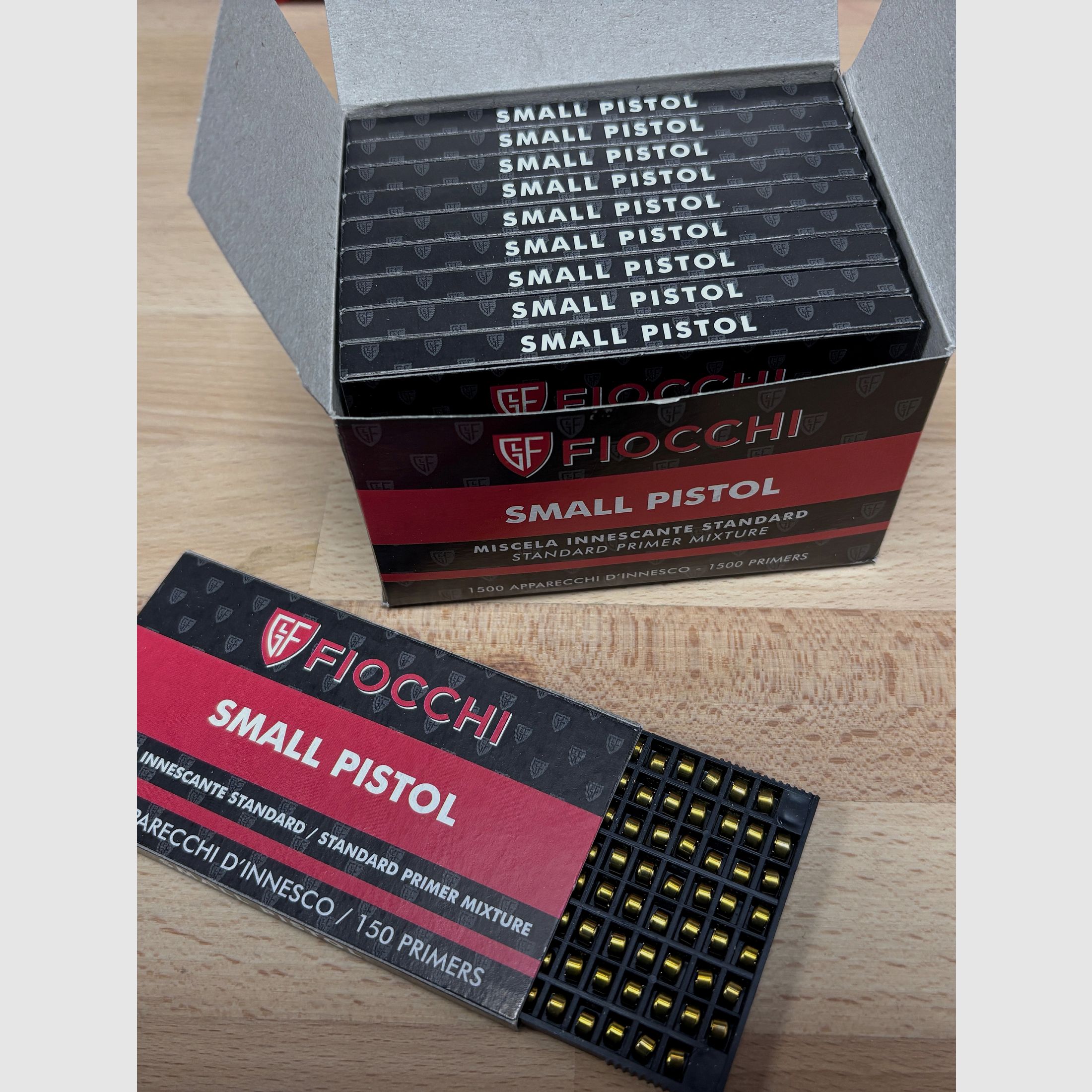 1500 pcs. Fiocchi Small Pistol Primer