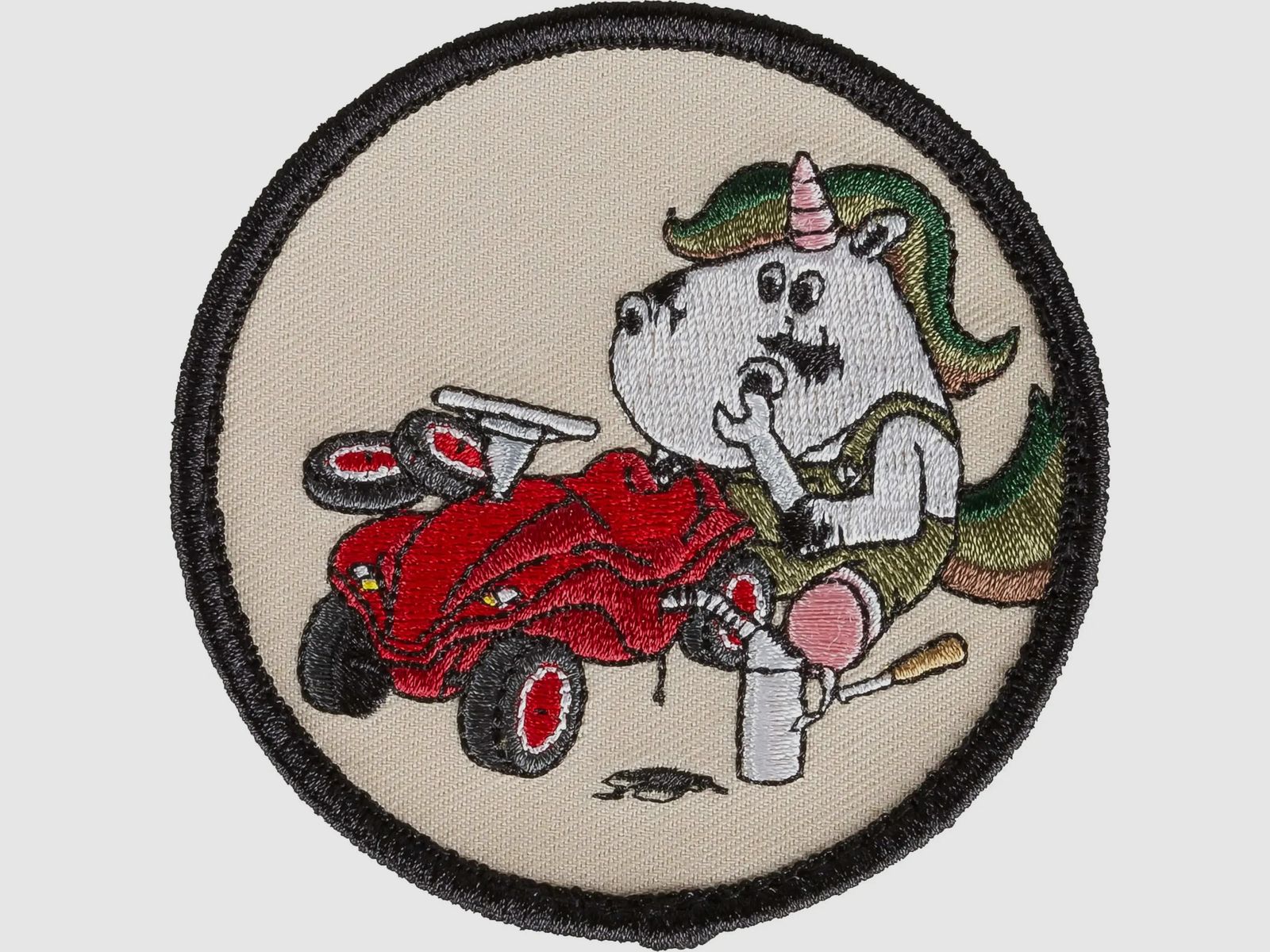 Café Viereck Patch Instandsetzung Einhorn