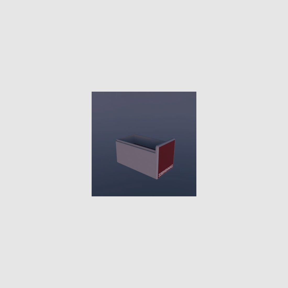 Filamelt Munitionsbox / .338 Winchester Magnum / ‘Schiebedeckel’ / Patronenbox, Ammo Box