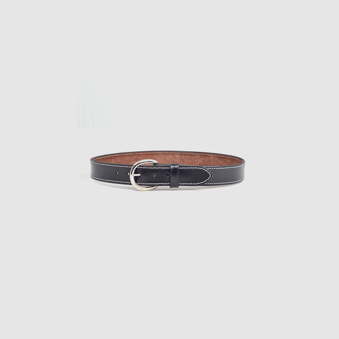 Belt Casual 66cm Black smooth