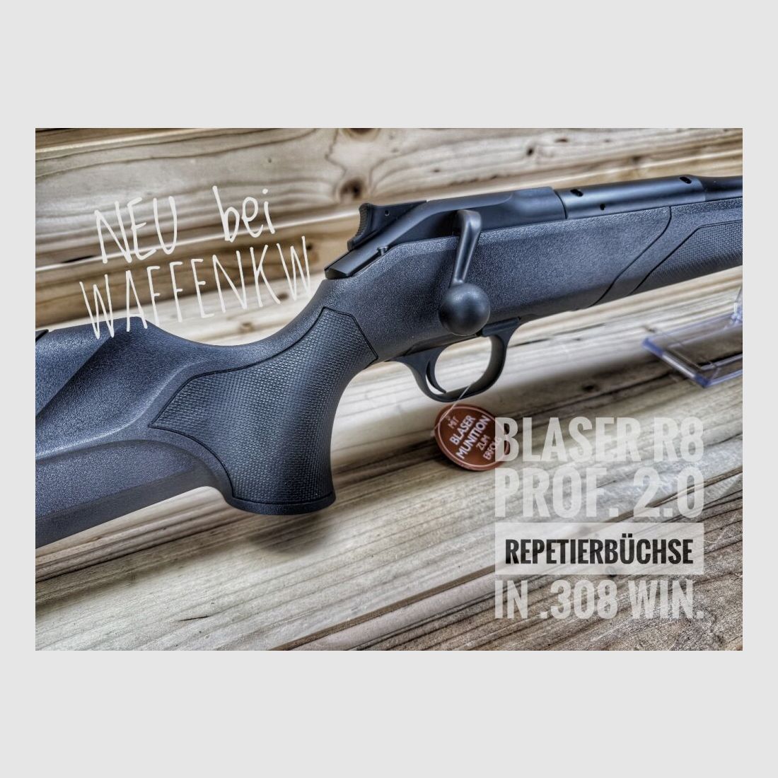 Blaser R8 Professional 2.0 repeating rifle in .308 Win 520mm without sight .308Win