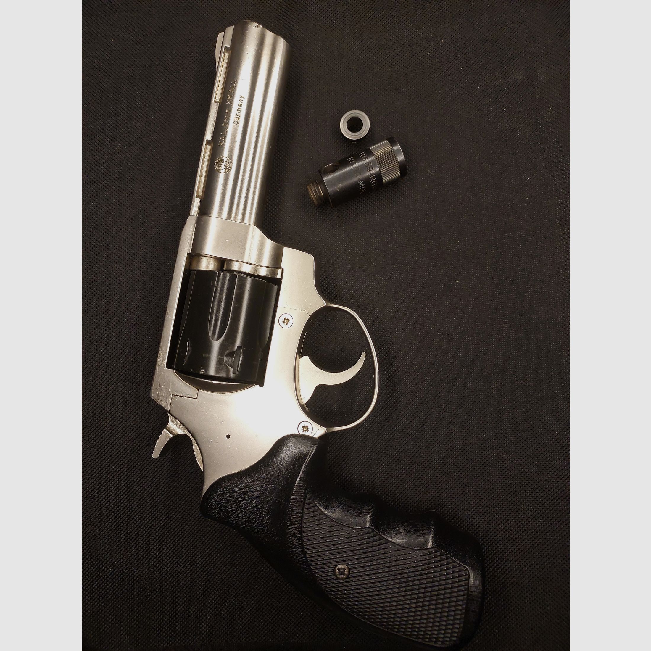 Röhm RG99 revólver de detonación níquel (PTB 452) RG 99 con protector de boca