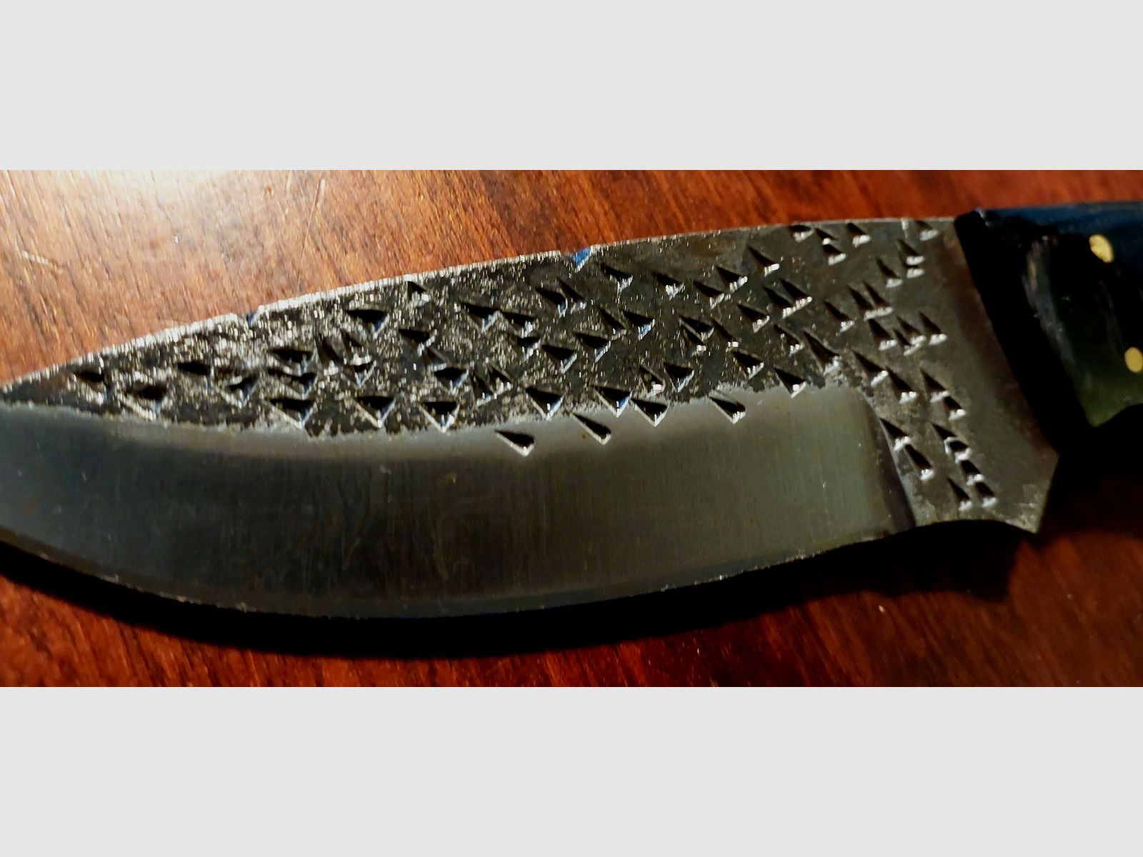 Beautiful hunting knife carbon steel - 24cm - with leather sheath New!