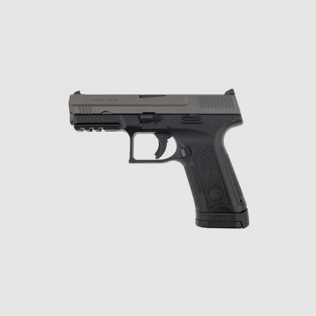PISTOLE LUGER MC9 SCHWARZ/GRAU KAL. 9X19 MAGAZIN 16 SCHUSS, Bild 2 von 2
