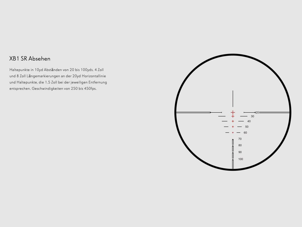 HAWKE 12221 Armbrust Zielfernrohr XB1 1,5-5x32 SR Leuchtabsehen