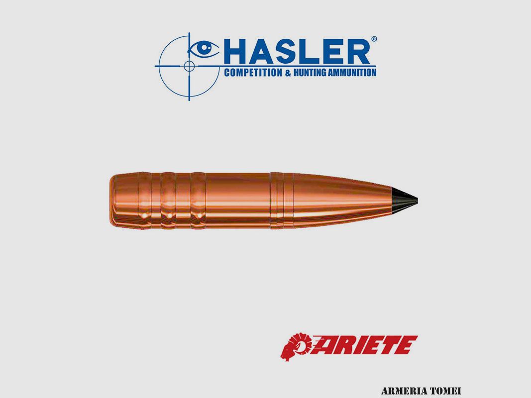 HASLER – OGIVE ARIETE CAL. 6,5 (.264) DE 125 GRN CB 0,445 (50 PCS)