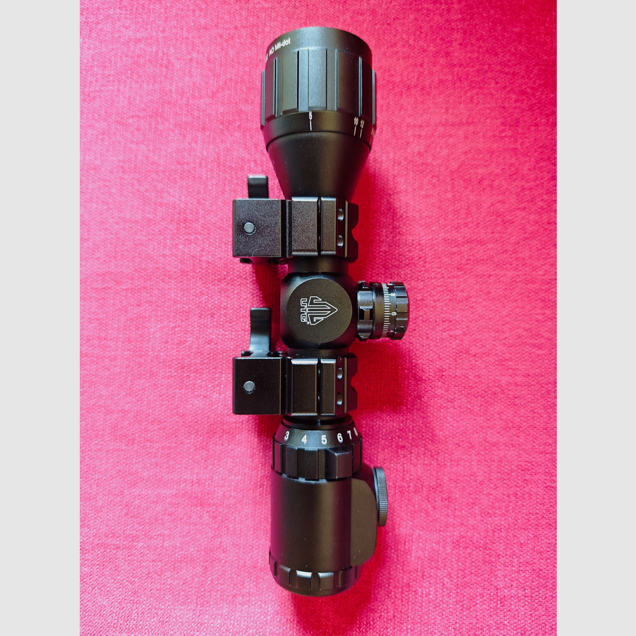 ! NEUWERTIG !  ( Inkl. Versandkosten ) UTG Bugbuster 3-9x32 IE Zielfernrohr beleuchtet  + Adapter  Weaver / 11mm   - 36 Farben - mit Mil-Dot - Absehen