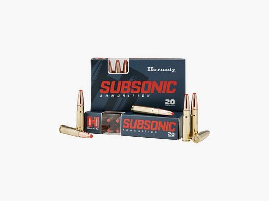 BOITE DE 20 CARTOUCHES HORNADY 300 BLACKOUT 190 GRS SUB-X