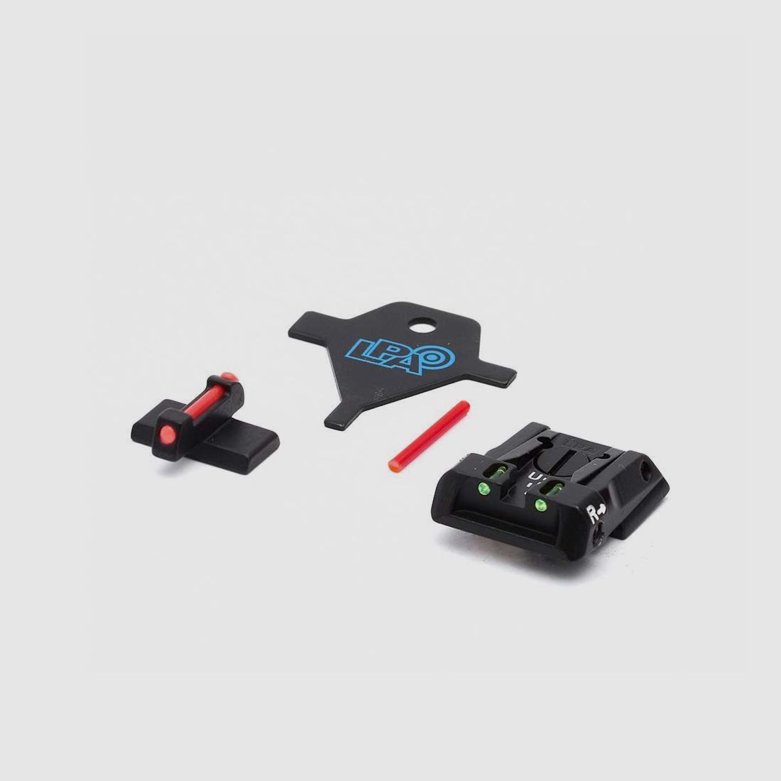 Adjustable sight LPA SPF01HK for H&K P30/P45/SFP9 with fiber optic, image 1 of 3
