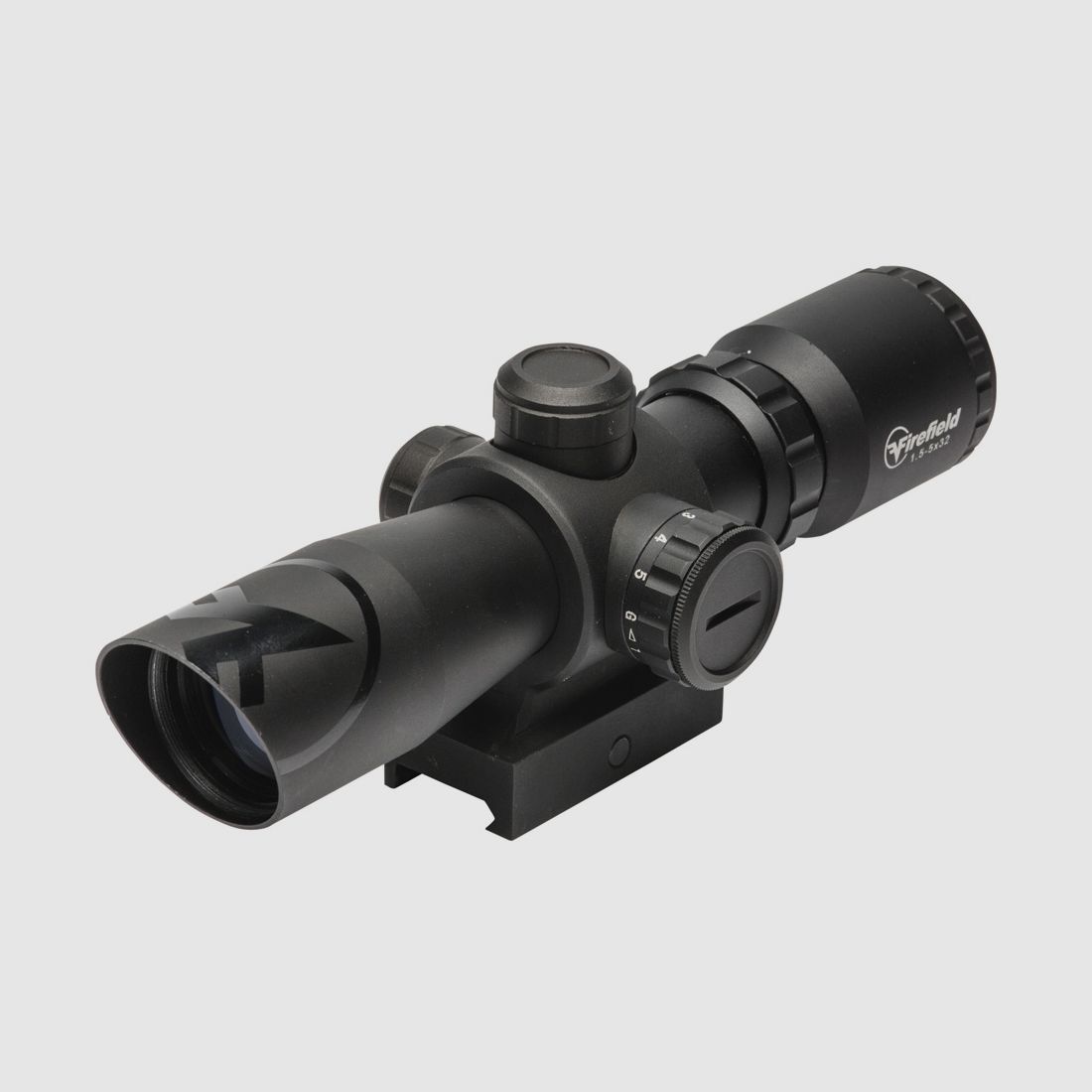 1.5-5×32 Firefield Barrage, SFP Mil-Dot ill.