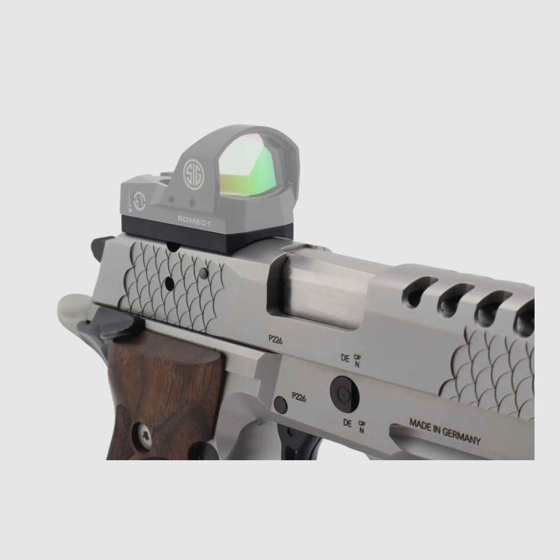 n/a OU Plaque d'adaptation ROMEO 1 / PRO pour pistolets Sig Sauer P226 / P220 X-Series (production allemande) Prêt pour optique | X-Short X-Five X-Six X5 X6