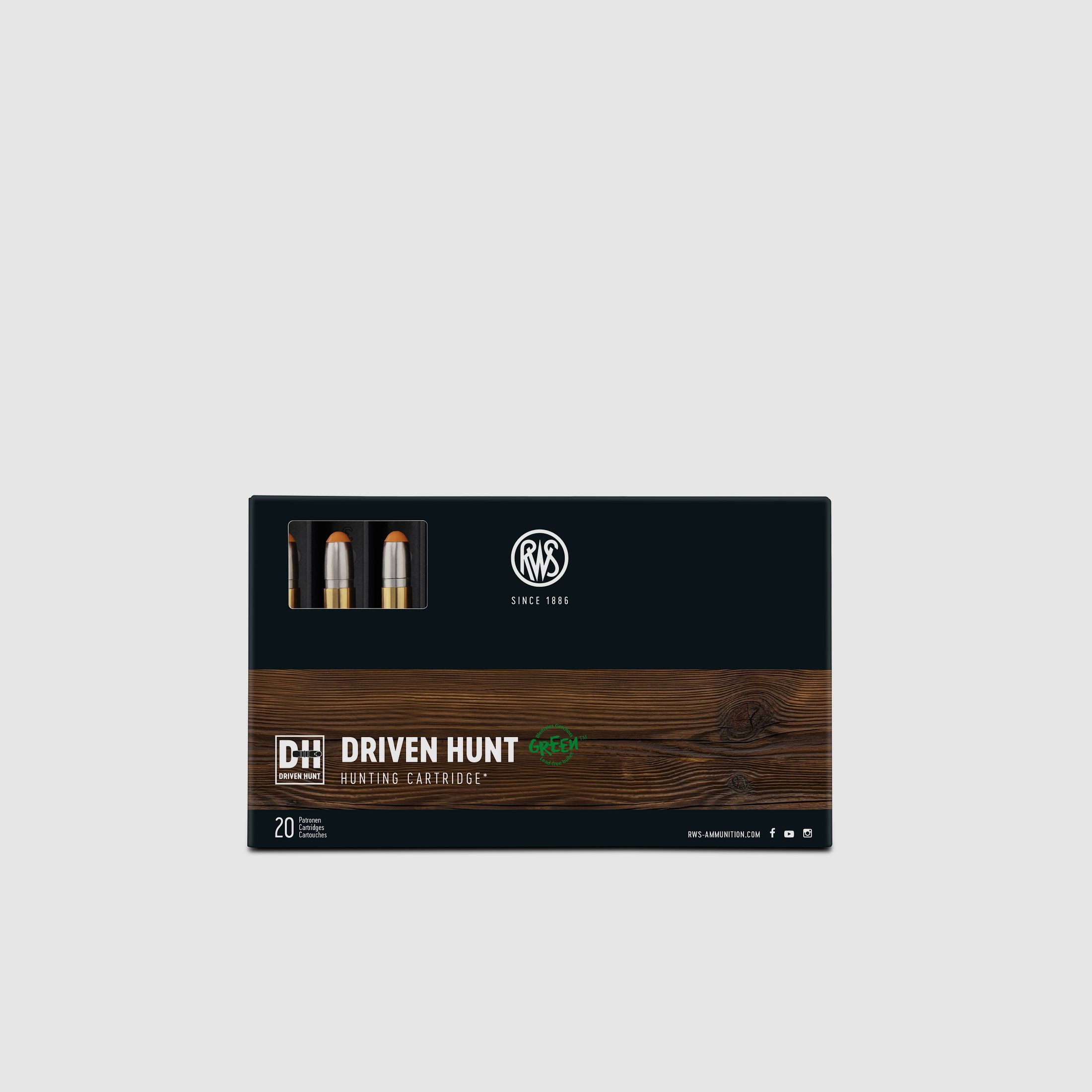 RWS .300WinMag DrivenHunt 10,7 Bleifreie Büchsenpatronen