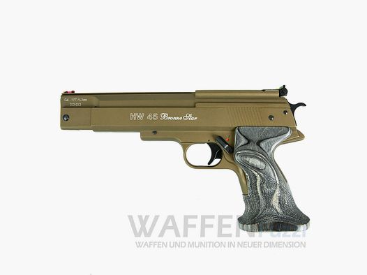 Pistolet à air comprimé HW 45 en bronze Weihrauch calibre 4,5 mm Diabolo
