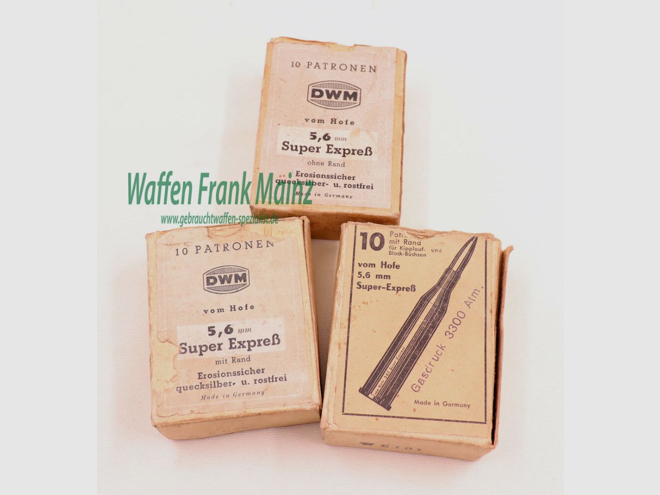 Gehmann - Karlsruhe/Stuttgart Langwaffenhülsen 5,6x61SE v. Hofe