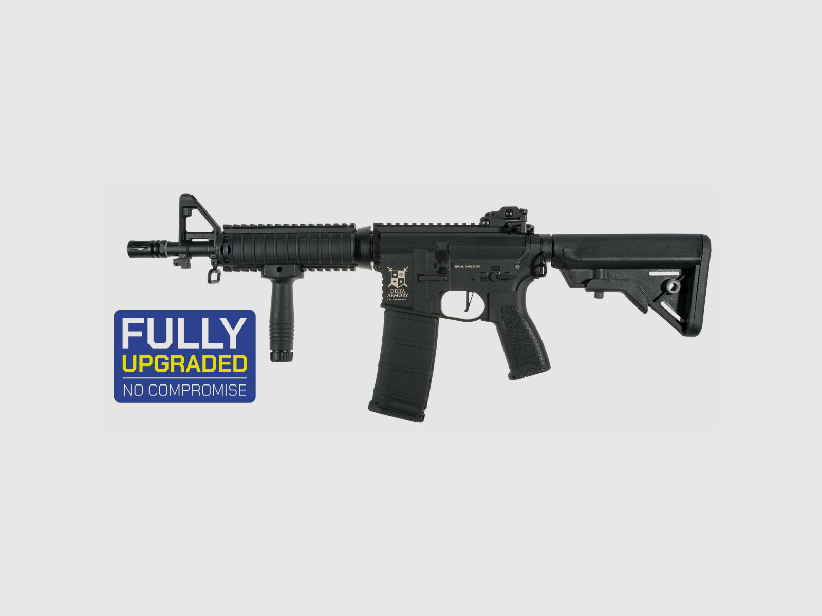 AR15 CQB-R CHARLIE ETU NC! - Serie Delta Armory Schwarz S-AEG Airsoft Gewehr Frei ab 18 Jahren
