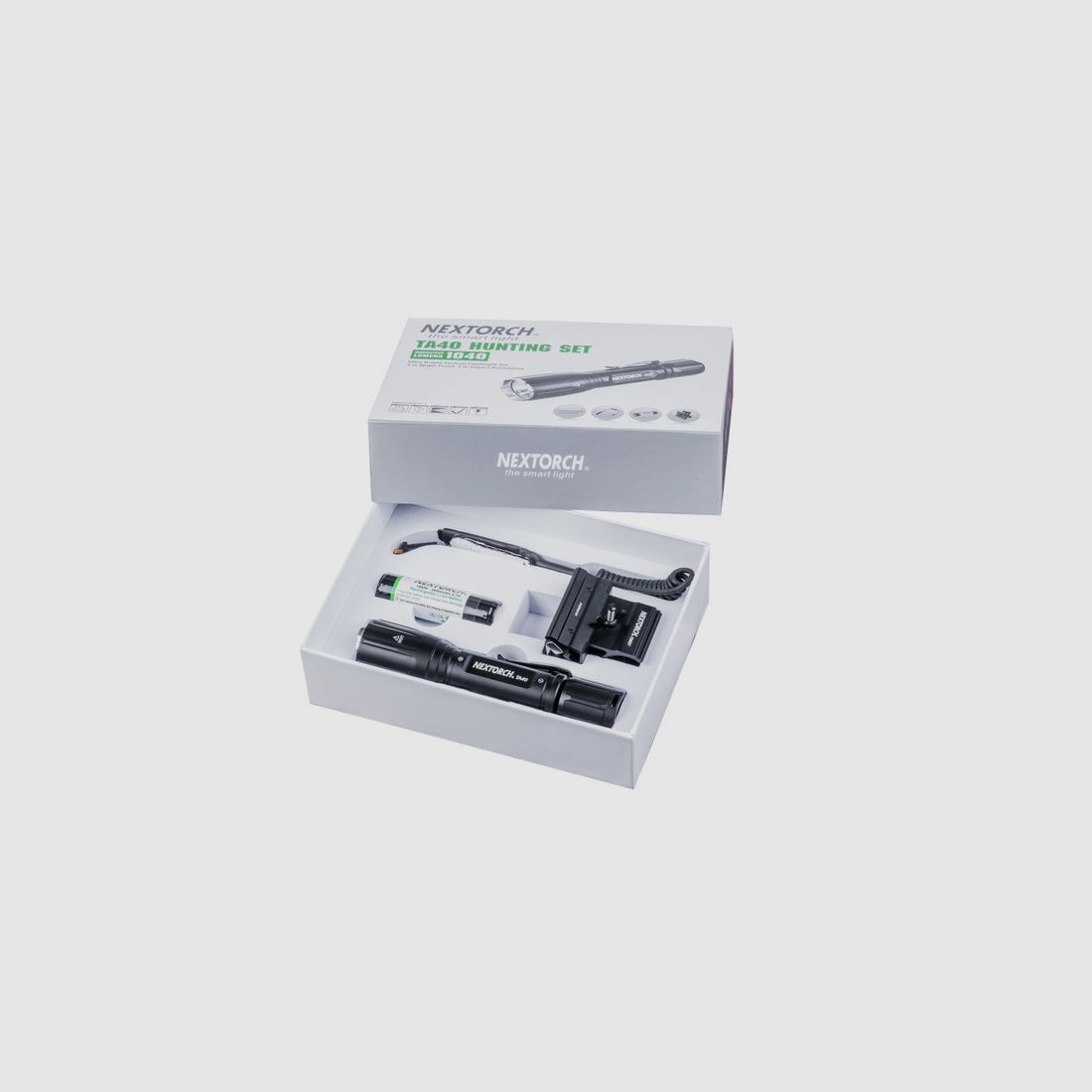 NEXTORCH Tactisch TA40 Set 1040 Lumen LED Zaklamp met Accessoires