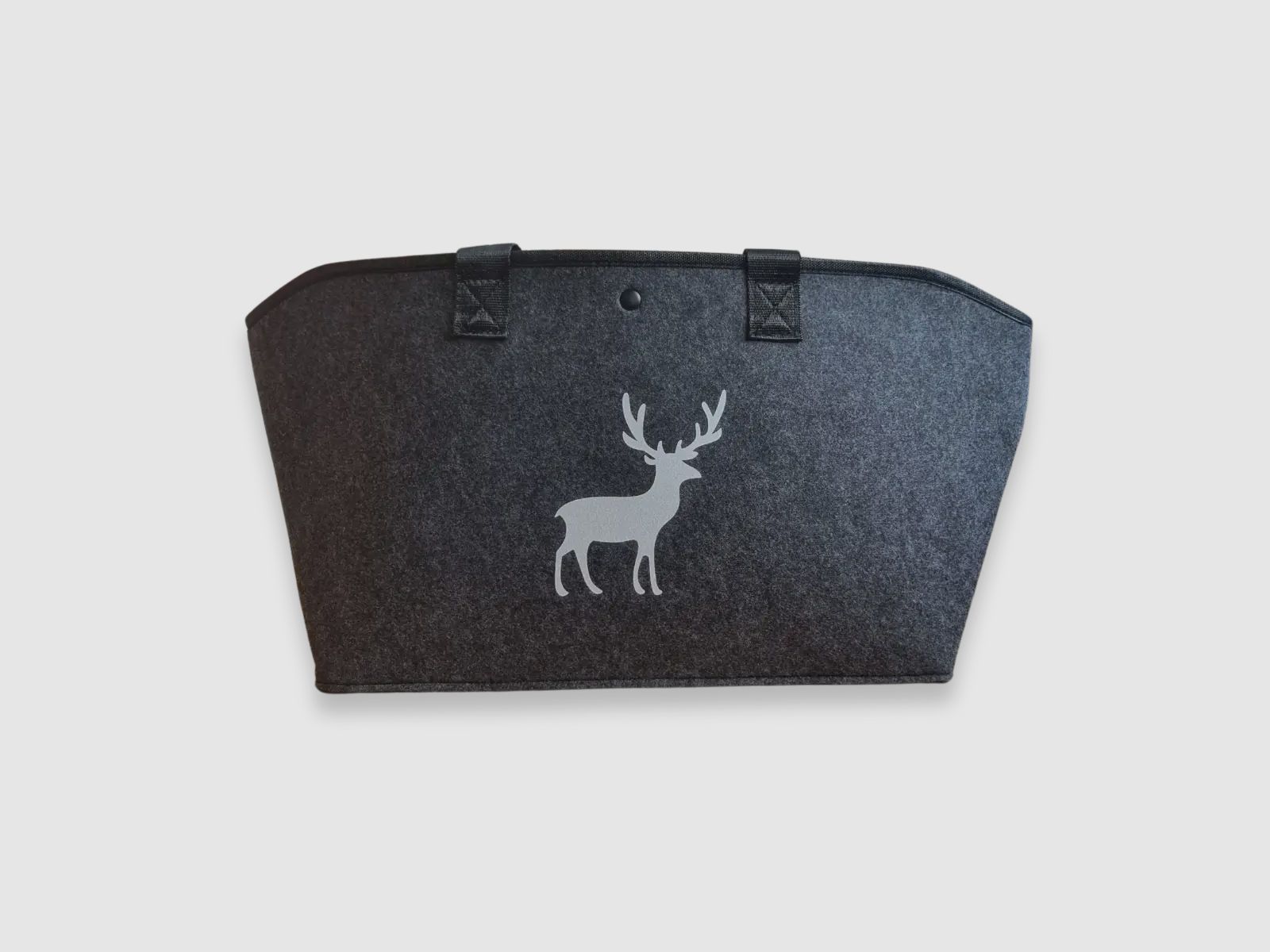 Felt bag with deer emblem