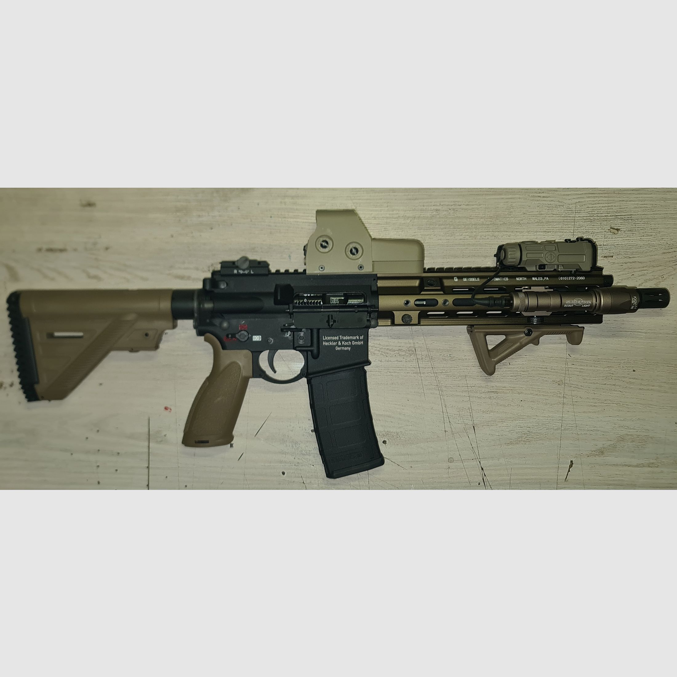 Hk 416 a5 Umbau mit Glock 17gen 5