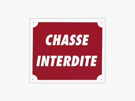 Panneau Chasse Interdite 30x25 cm - Akilux Résistant - Signalisation Claire et Durable