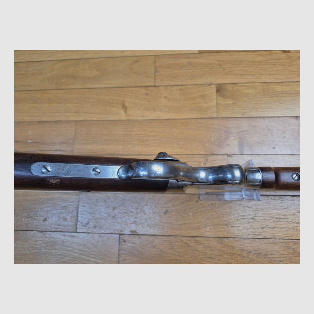 Sehr schöner und sehr seltener Spencer 1860 New Model – Kal. 56-50 – Herstellung Spencer Boston 1868 – Waffe der Francs-Tireurs und der Legion 1870-1871 – Sehr selten als Gewehr (1000/5000 Exemplare New Model) – TBE ++, Bild 13 von 41