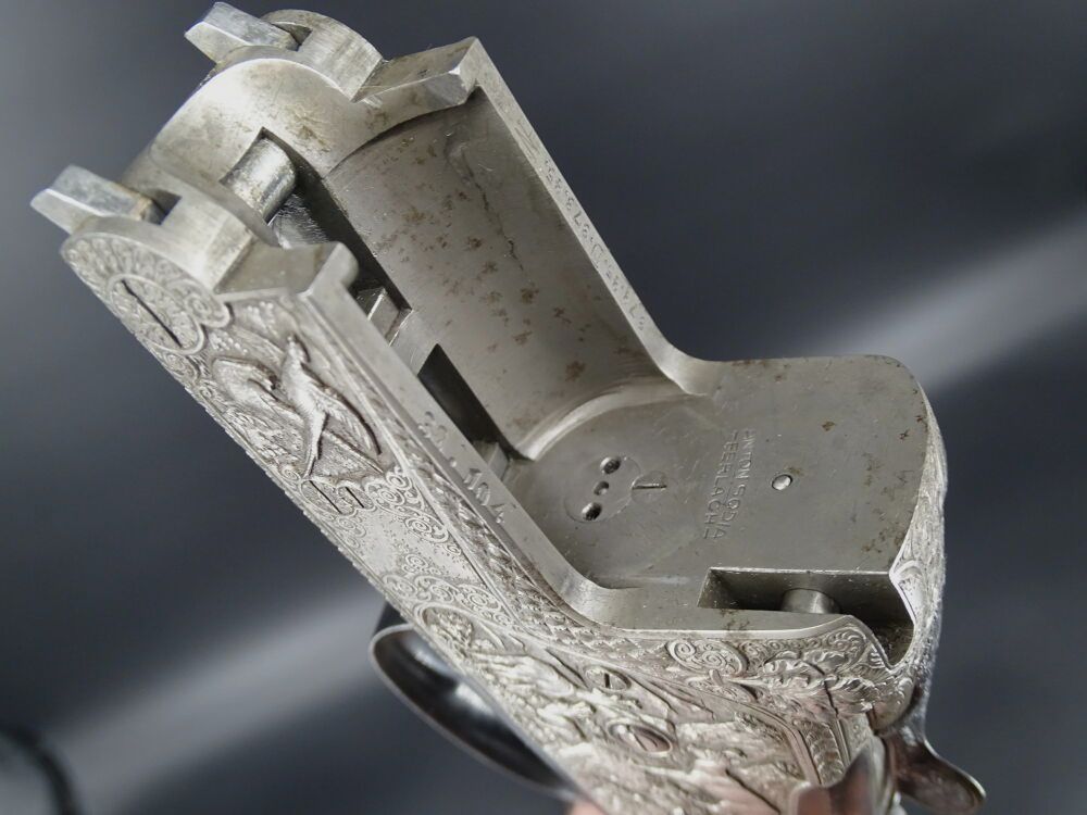 Bockbüchsflinte + WL # 33 Franz Sodia incisione piastre laterali anno 1945 liquidazione collezione