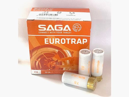 SAGA Eurotrap Schrotflintenmunition 12/70 24g