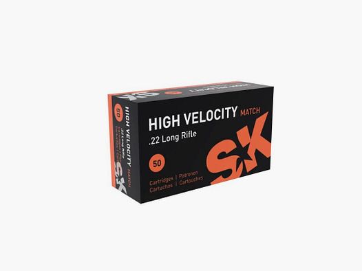 SK High Velocity Match .22 lr per 50stuks