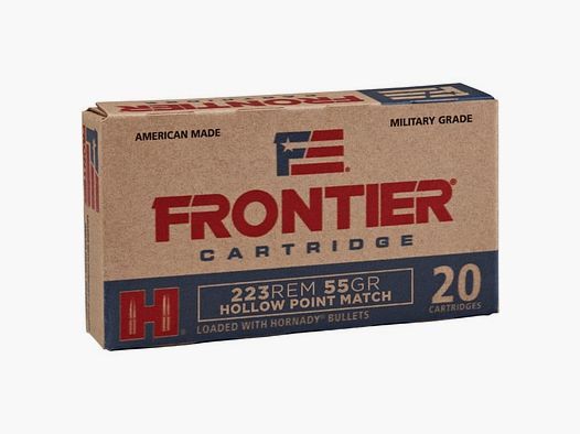 .223 Rem. Hornady Frontier HP Match 55grs. 20 Stk.