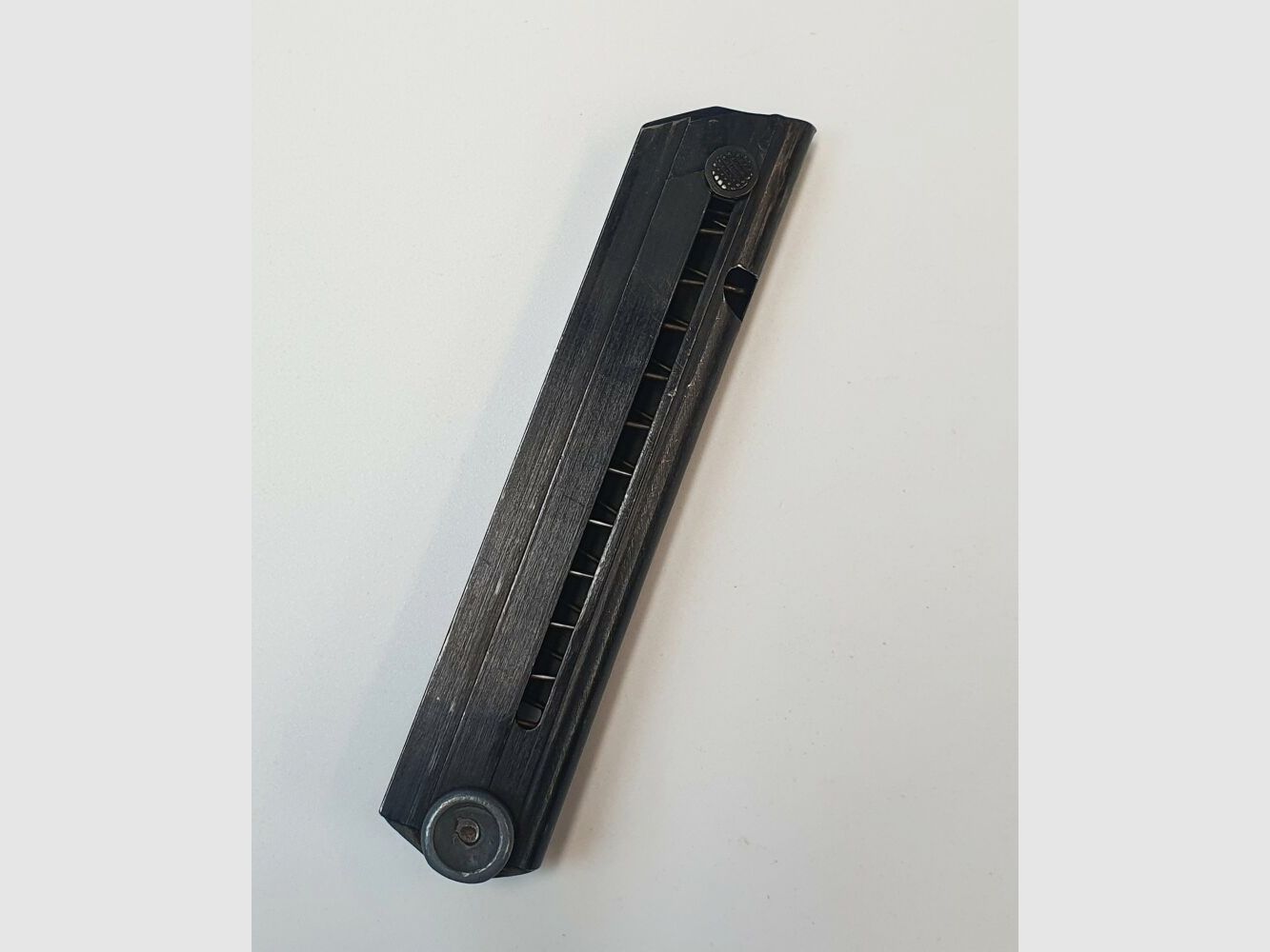 VEB Ernst-Thälmann-Werk Suhl Originalmagazin DDR VoPo für Pistole Mauser P08 - 9mmLuger - 8 Schuss