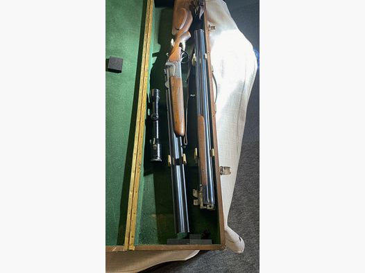 Merkel combination rifle 7x57R and interchangeable barrel 16/70