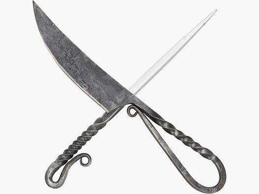 Mittelalterliches Besteckset mit gedrehten Griffen