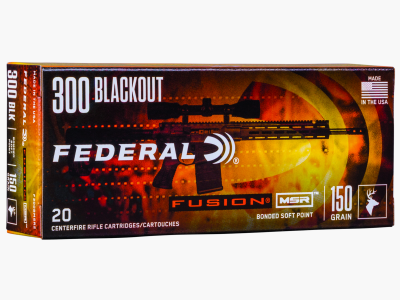Federal Büchsenmunition .300 AAC Blackout 9,7 g / 150 gr Fusion Soft Point MSR