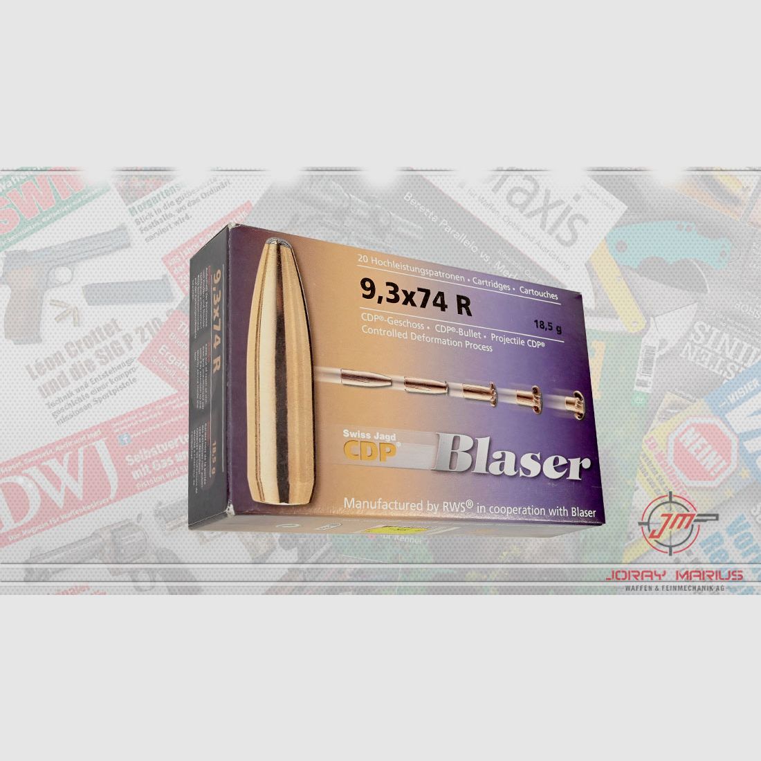 9.3x74R Blaser 18.5g 285gr CDP